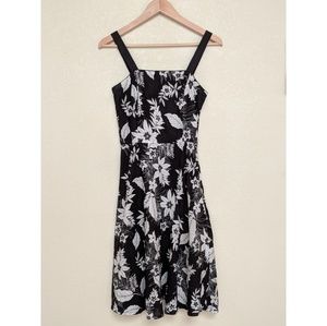 Spenser Jeremy Black and White Floral Strap Dress